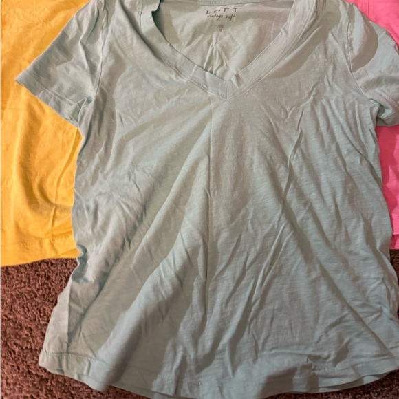 LOFT Size Small Tee Lot- Black (2), Neon Green, Neon Pink, Light Blue - Picture 2 of 13